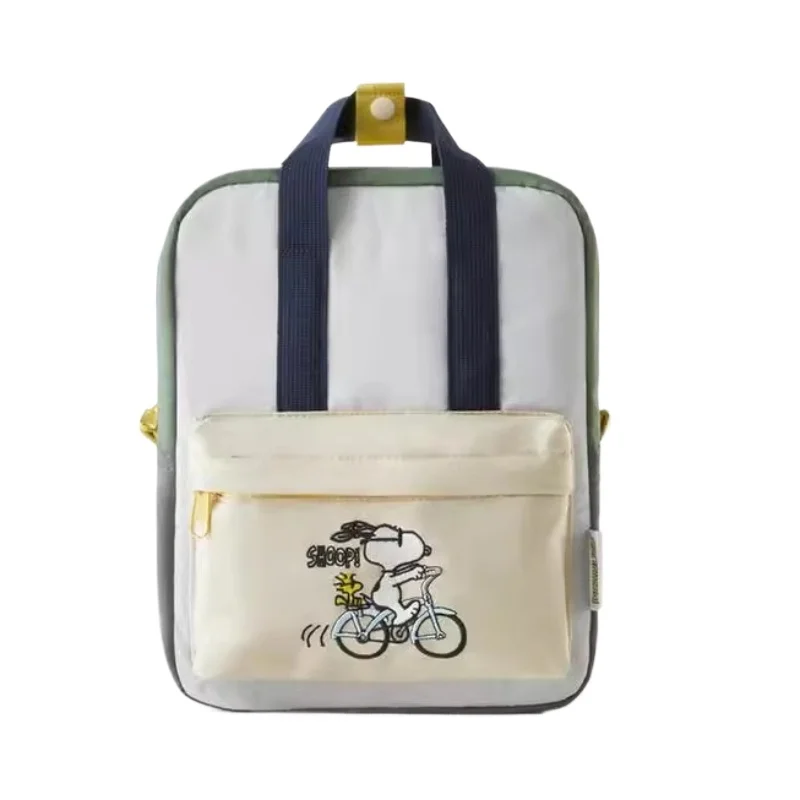 New Nylon Snoopy School Bag for Women Girl Men College Student Kawaii Toddler Backpack Luxury Designer Bag Top Quality