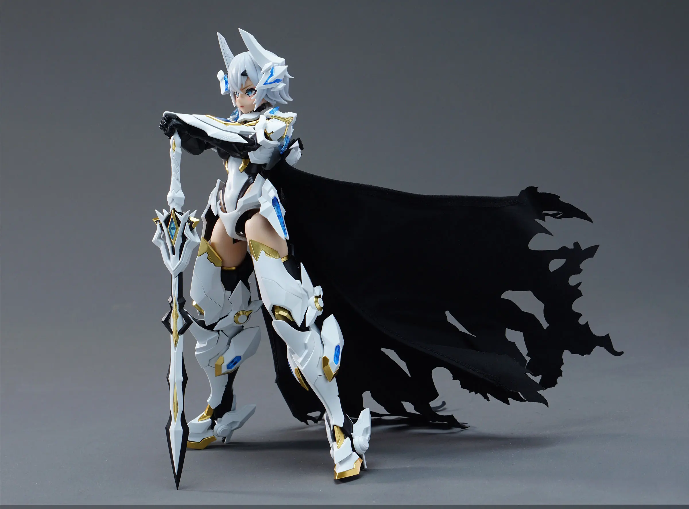 ANIMESTER GALAHAD 1/12 White Dragon Knight Mecha Musume Frame Arms Girl Robot Girl Model Kit Assembled Toy