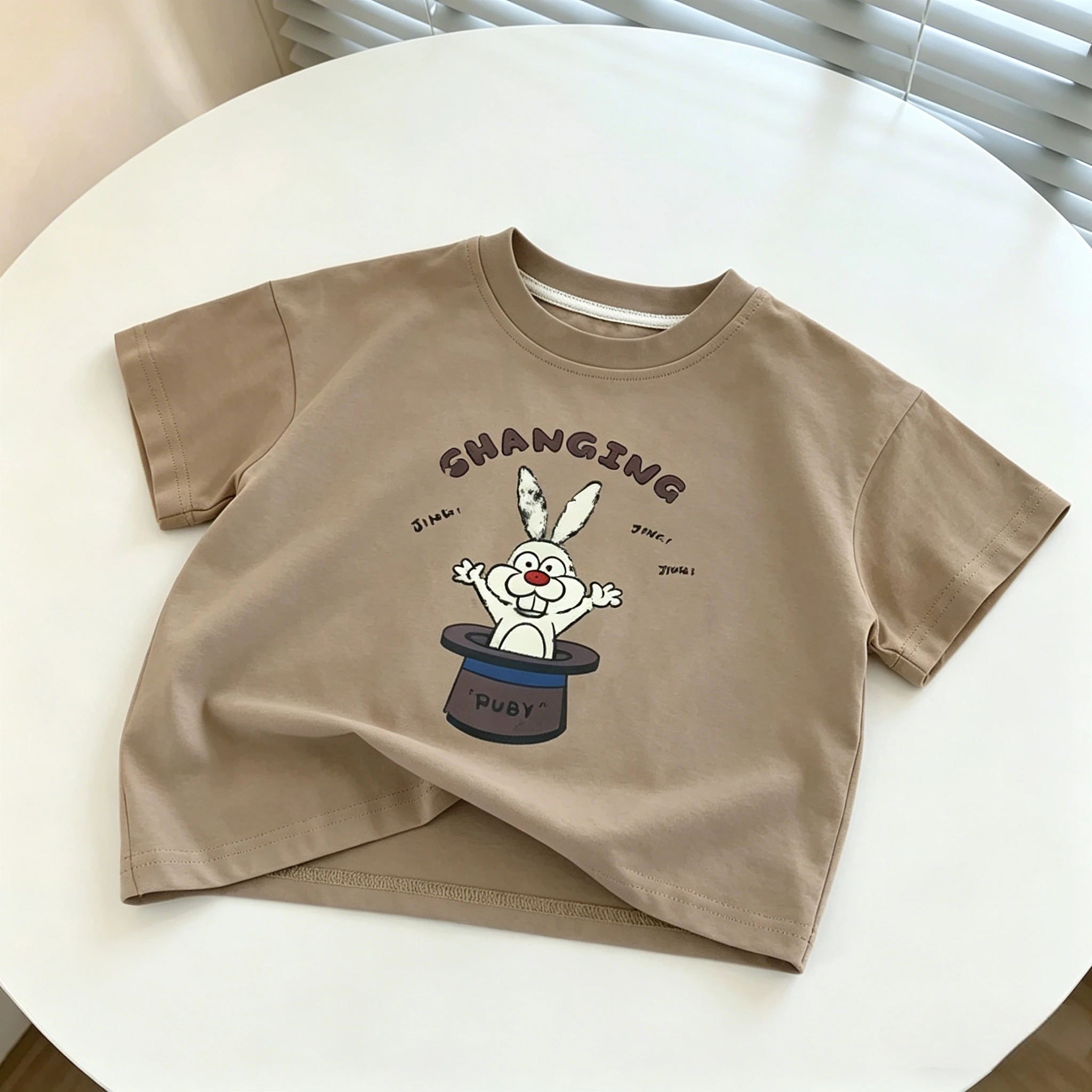 Kid Broccoli Print Short Sleeve T Shirt Summer Versatile Casual Kids Tops Boys Girls 9M-6T Baby Toddler Sportswear Children Tees