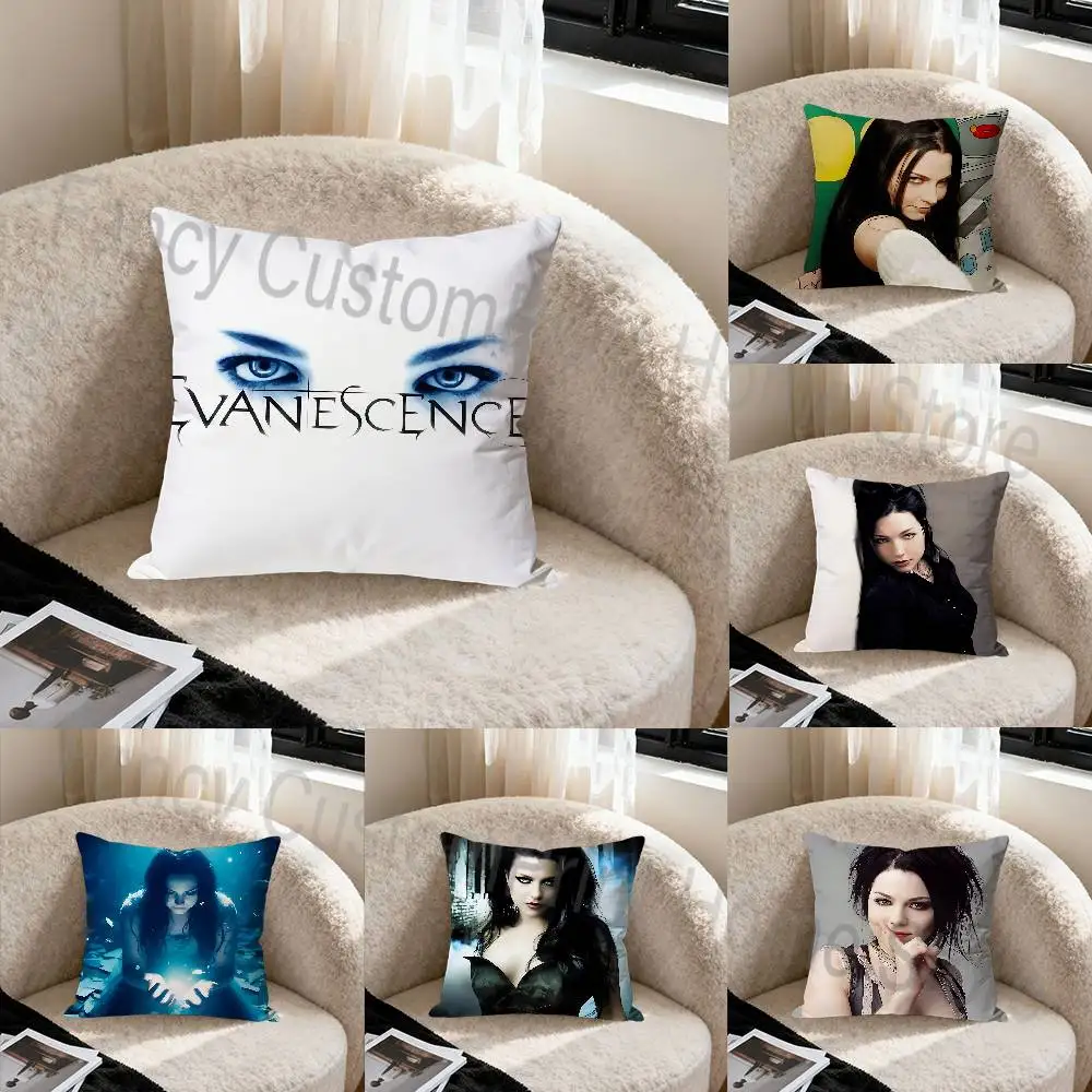 A-Amy L-Lee Evanescence Anime Celebrity Merchandise All-Match Printed Pillow Case Sofa Car Office Room Decoration Protector