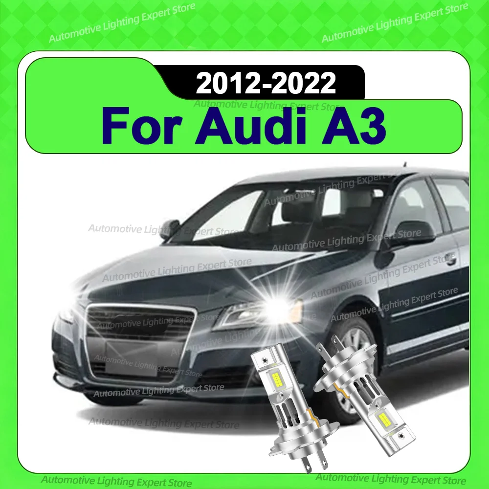 

LED Lights 1:1 Halogen Lamp With Fan 6000K Headlight Low Beam Bulbs 12V For Audi A3 2012-2022 2013 2014 2015 2016 2017 2018 2019