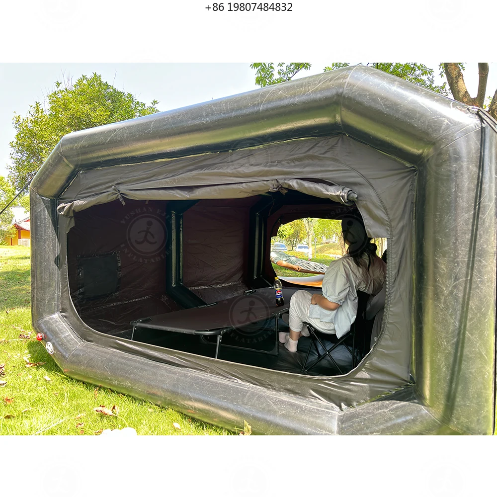 Camping Tent Windproof Rainproof PVC Four-season Space Design Portable EJIA Instant Inflatable 5+ Person One Bedroom Family