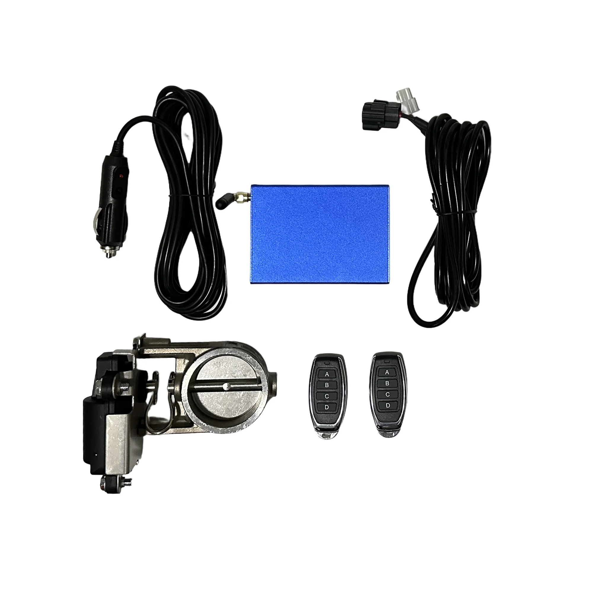 

Exhaust Pipe Electronic Valve Kit Universal Multi-angle Mode 51 63 76MM Controller Device Remote Kit Controller Switch