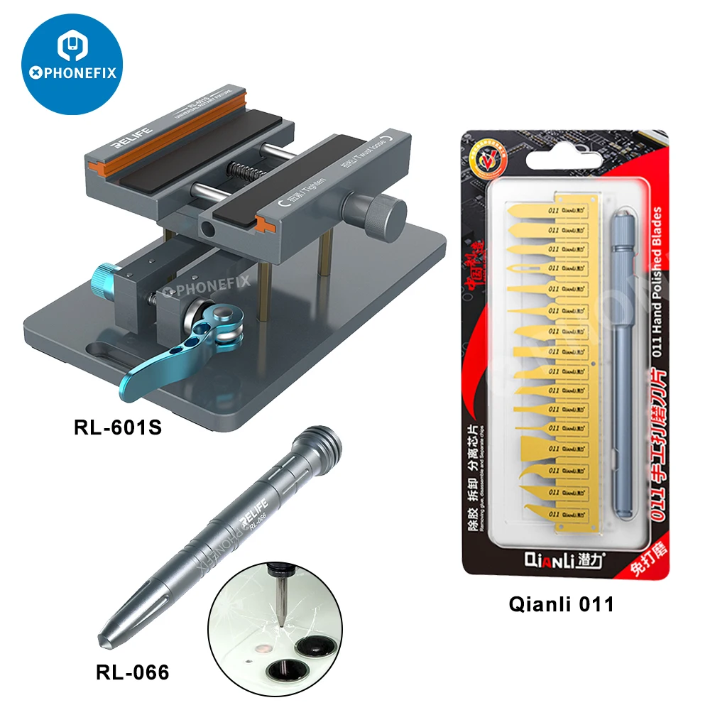 M-Triangel DP203 RELIFE RL-601S Plus Dismantling Screen Rotating Fixture For Phone Repair Lcd Screen Back Cover Removal Tool