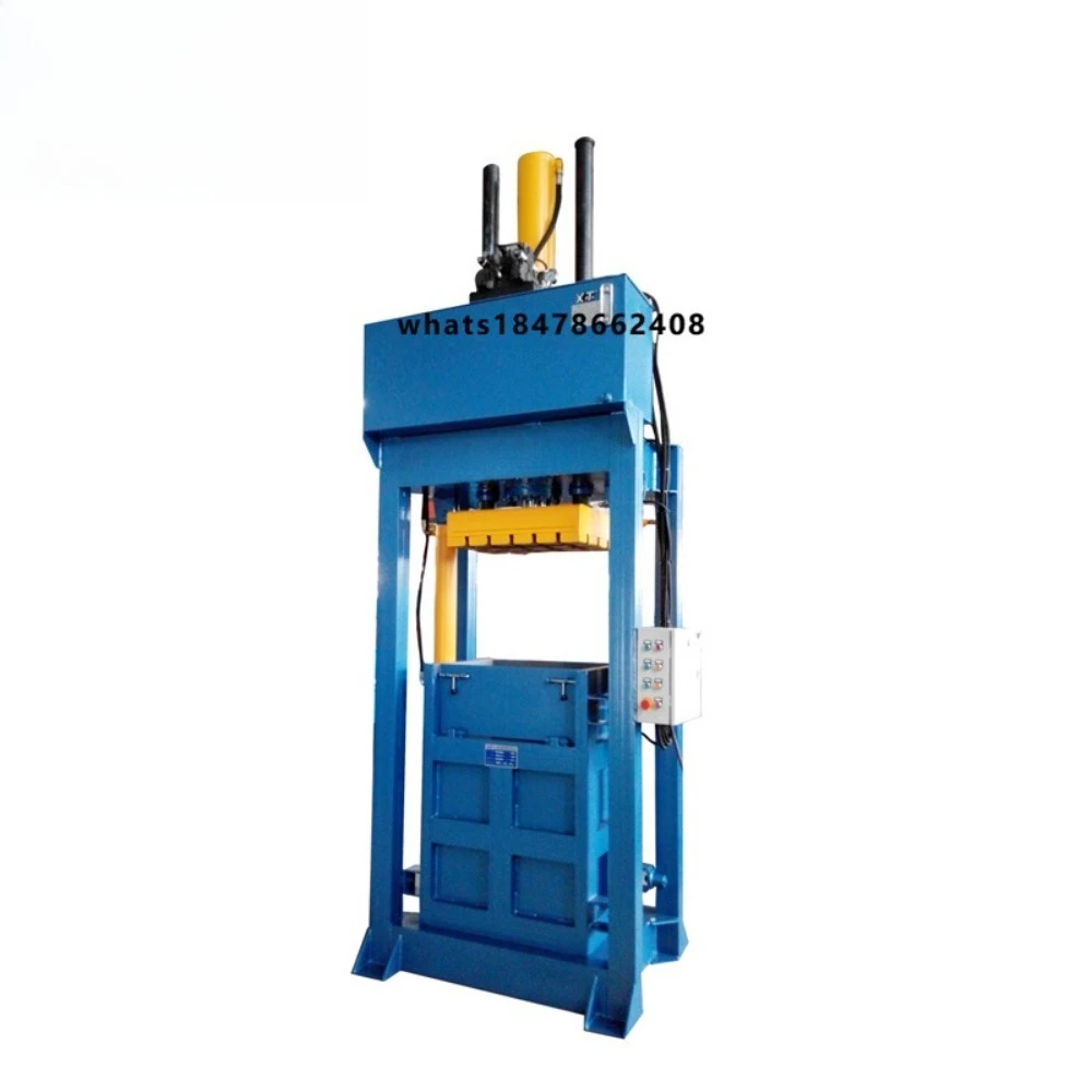 Manual Tying Compressing and Packaging  Clothes  Hydraulic Baler Machine