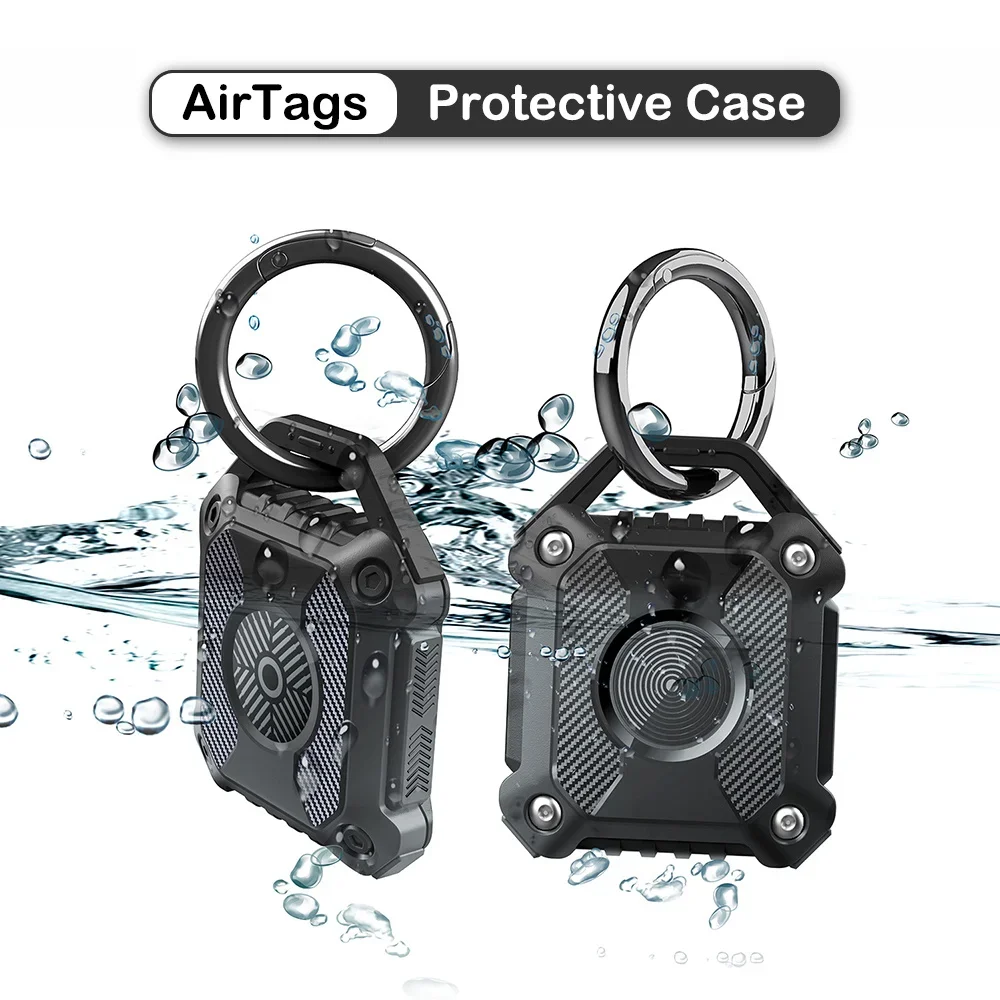 Case for Apple Airtag Holder Locator Protective Cover Airtag Waterproof Anti-lost Anti-scratch Case With Keychain Accessories