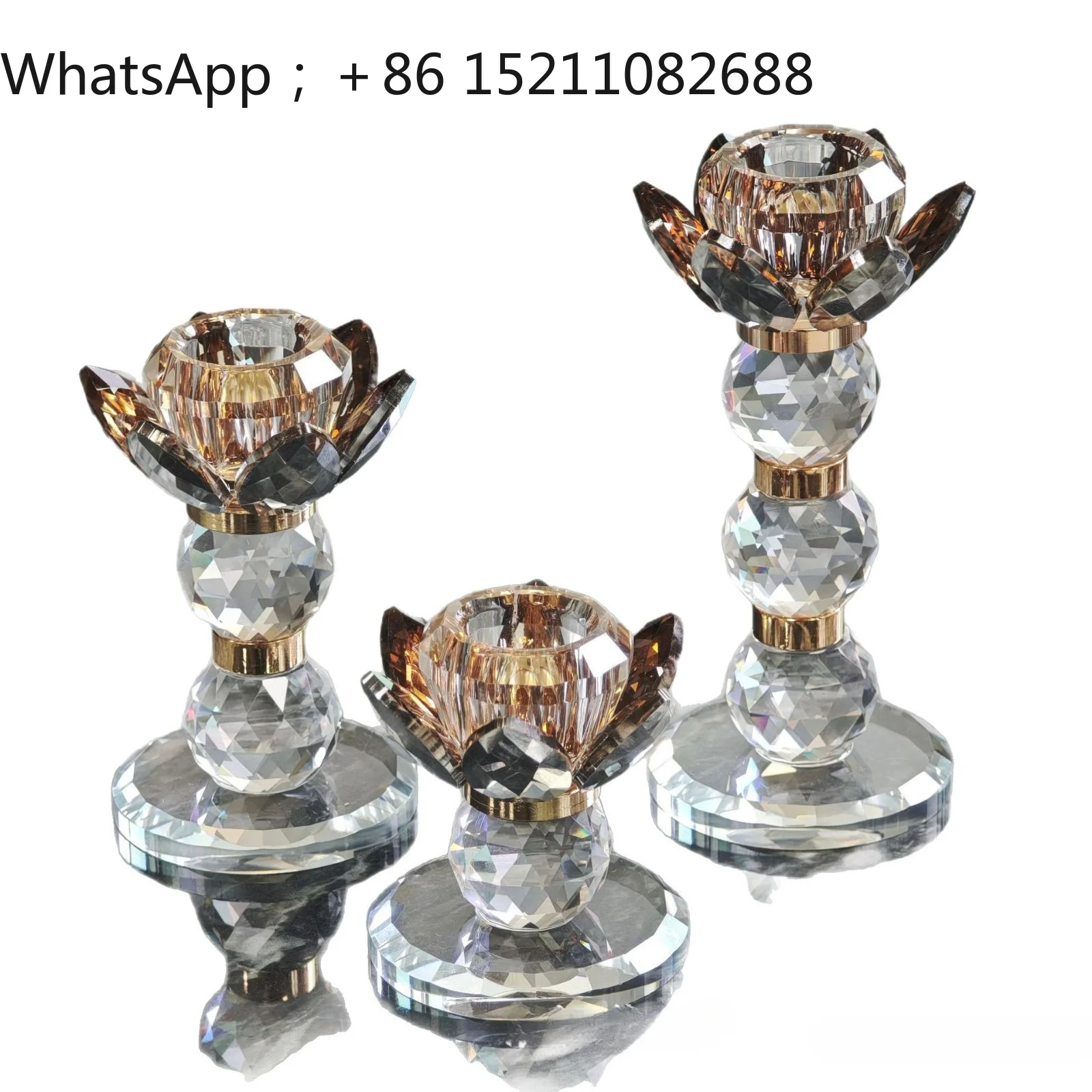 QJ New Lotus Water Stick Candle Dinner Candle Stick Wedding Banquet Decorative Candle Stick Ornament