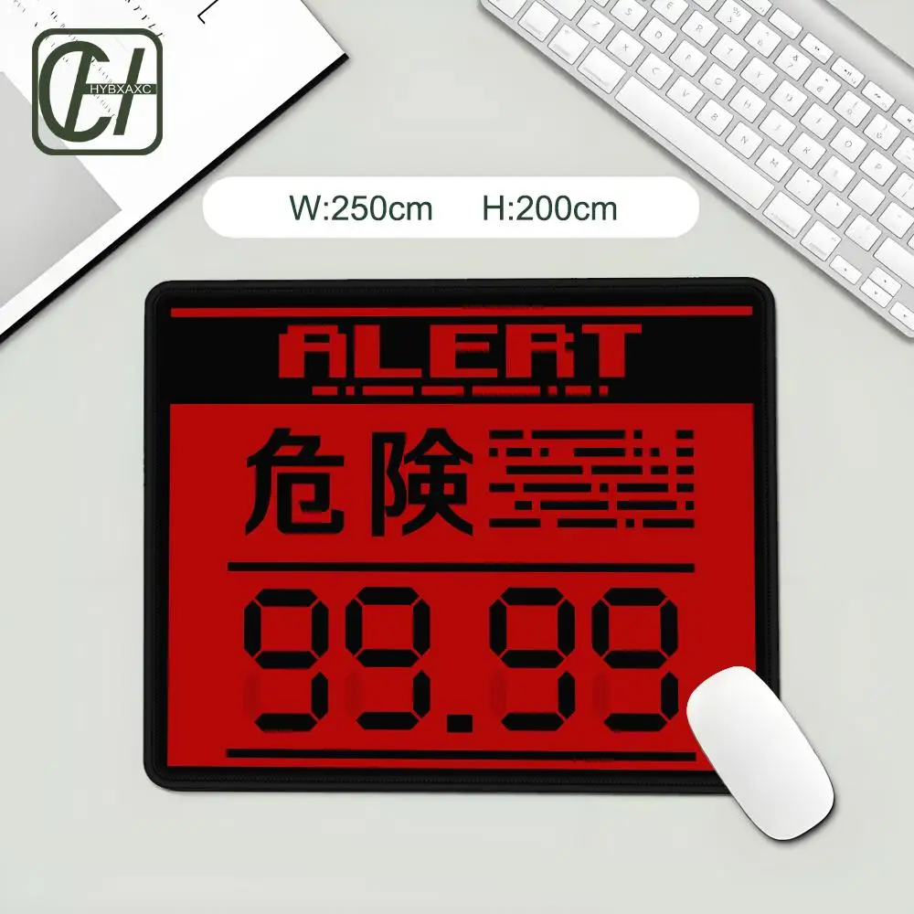 Коврик для мыши Metal Gear Solid Alert Mode с нескользящей резиновой основой, аксессуары для игр, видеоигр, офиса, компьютера, ПК, HYBXXC