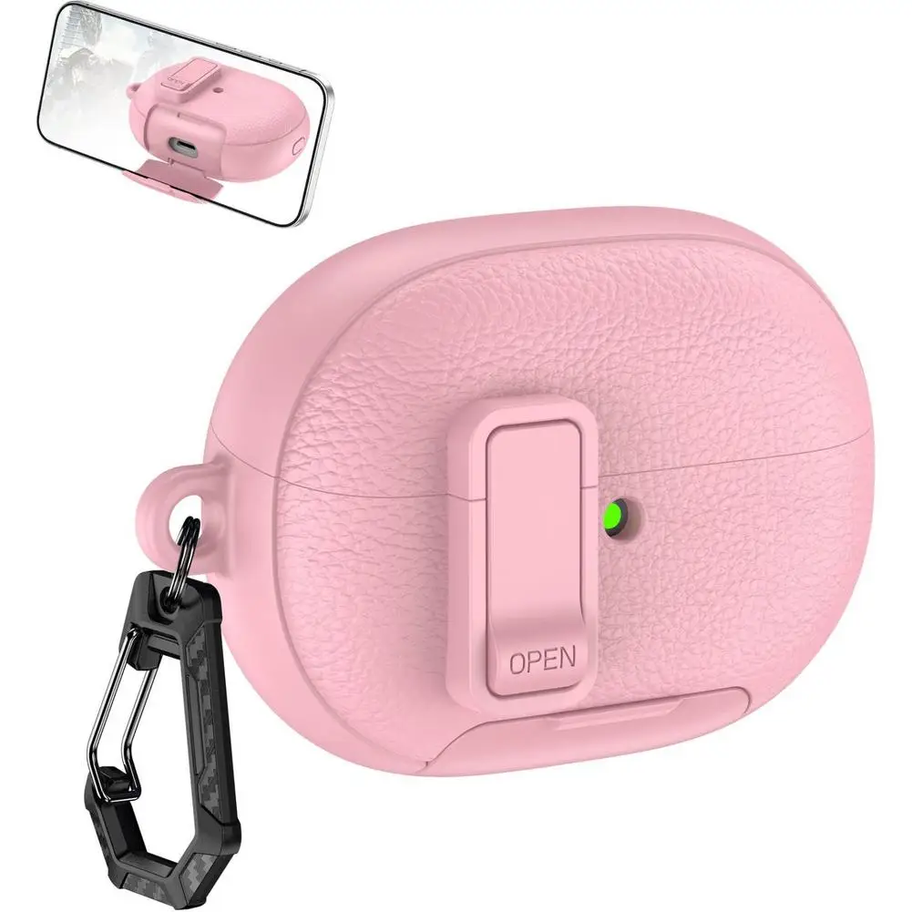 Kratzfeste Kopfhörerhülle für Huawei FreeBuds Pro 5, stoßfeste, staubdichte Kopfhörerabdeckung mit Verschluss, PC, TPU-Softshell – Detail 6