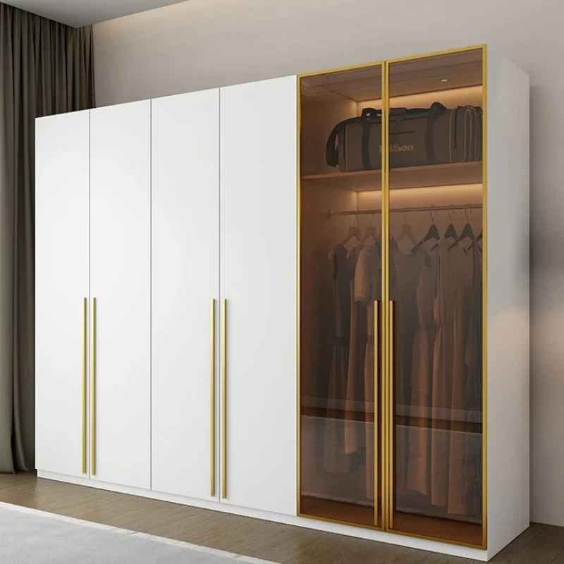 

Open Northern Europe Wardrobe Modern Display Solid Wood Cupboard Closet Storage Organizer Clothes Vestidores Trendy Furniture