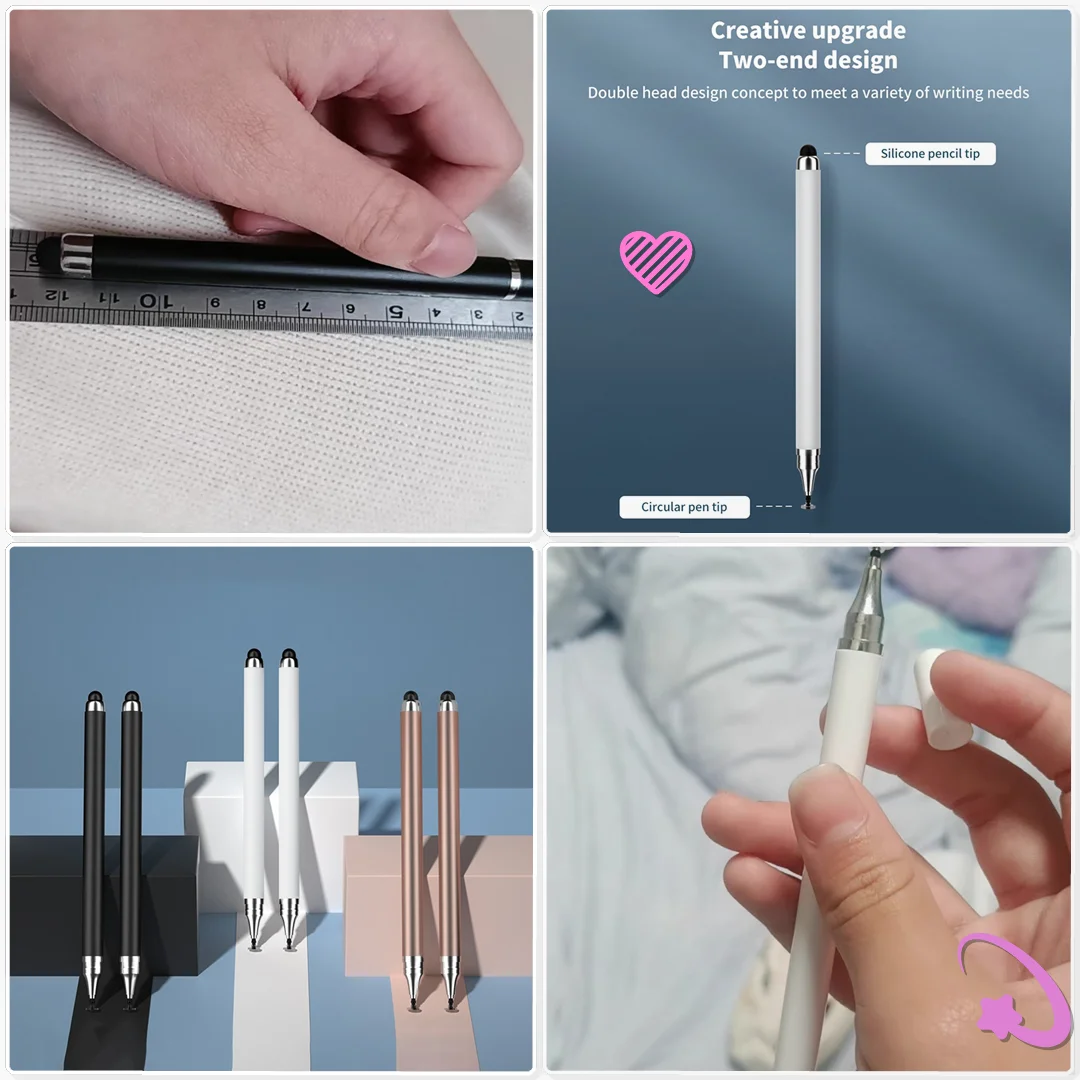 Capacitive Stylus Pen 2 In 1 for Cellphone Tablet Universal Drawing Pencil Kids Painting Art Learning Tool