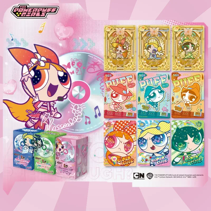 Genuine Kayou The Powerpuff Girls Premium Collection Cards X Element Pack Blossom Character Anime Fans Collectible Cards