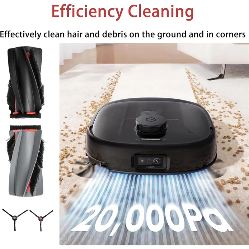 Accesorio Cepillo Lateral principal filtro Hepa paño de mopa bolsa de polvo Kit de repuesto para aspiradoras Robot Eufy E25 Omni/E28 Omni