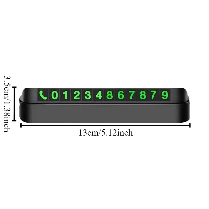 1PC Temporary parking number plate for automobiles Hidden phone number plate, convenient for contacting and moving vehicles