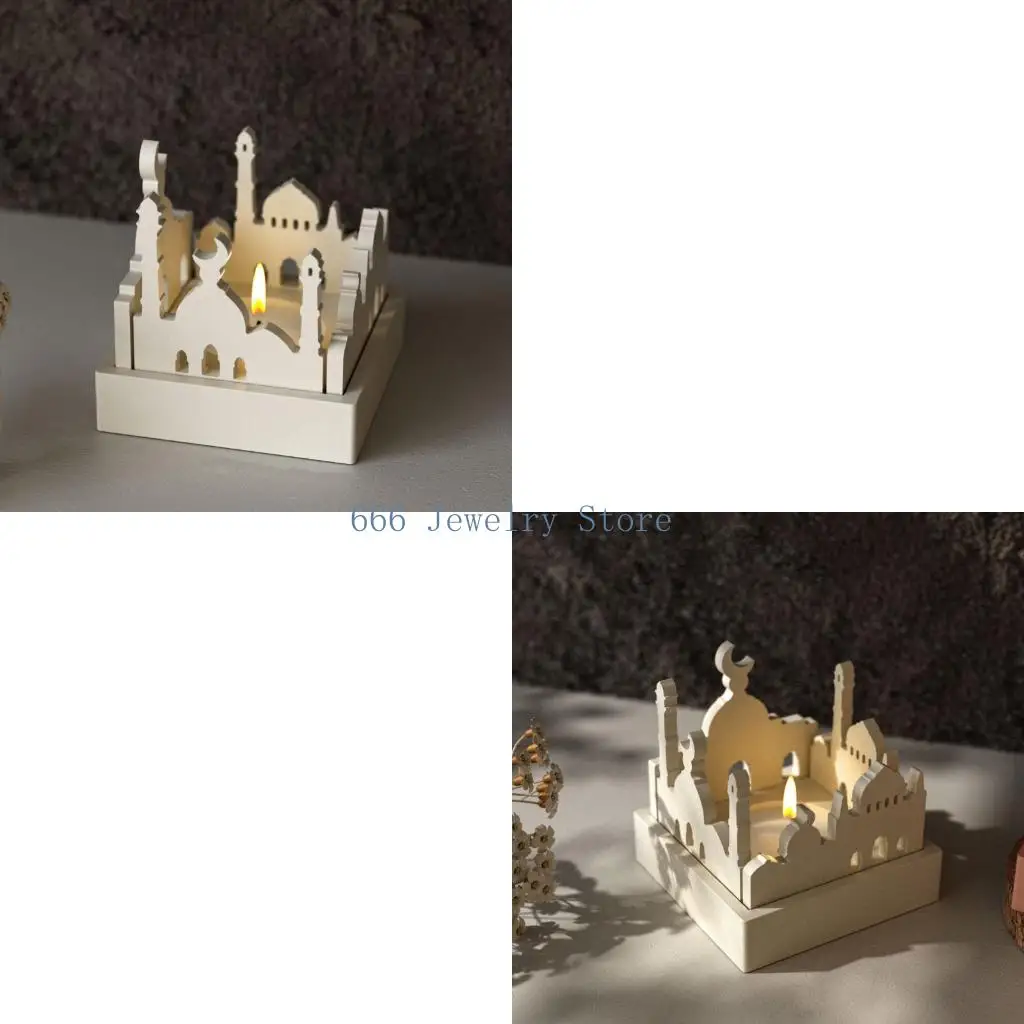 F2TD Silicone Mold House Holder Moulds Multifuntional Crafting Supplies