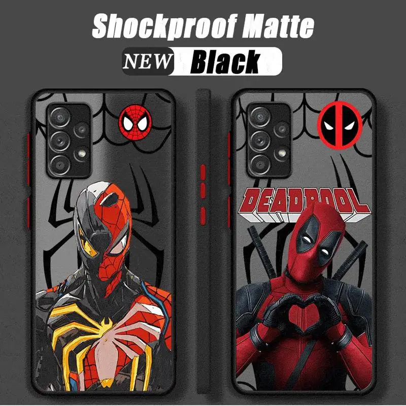 Marvel Super Hero Case for Samsung Galaxy A12 A14 A21s A53 A71 A72 A22 A23 A33 A13 A24 A31 A32 A51 A52 A73 Phone Cover Shell