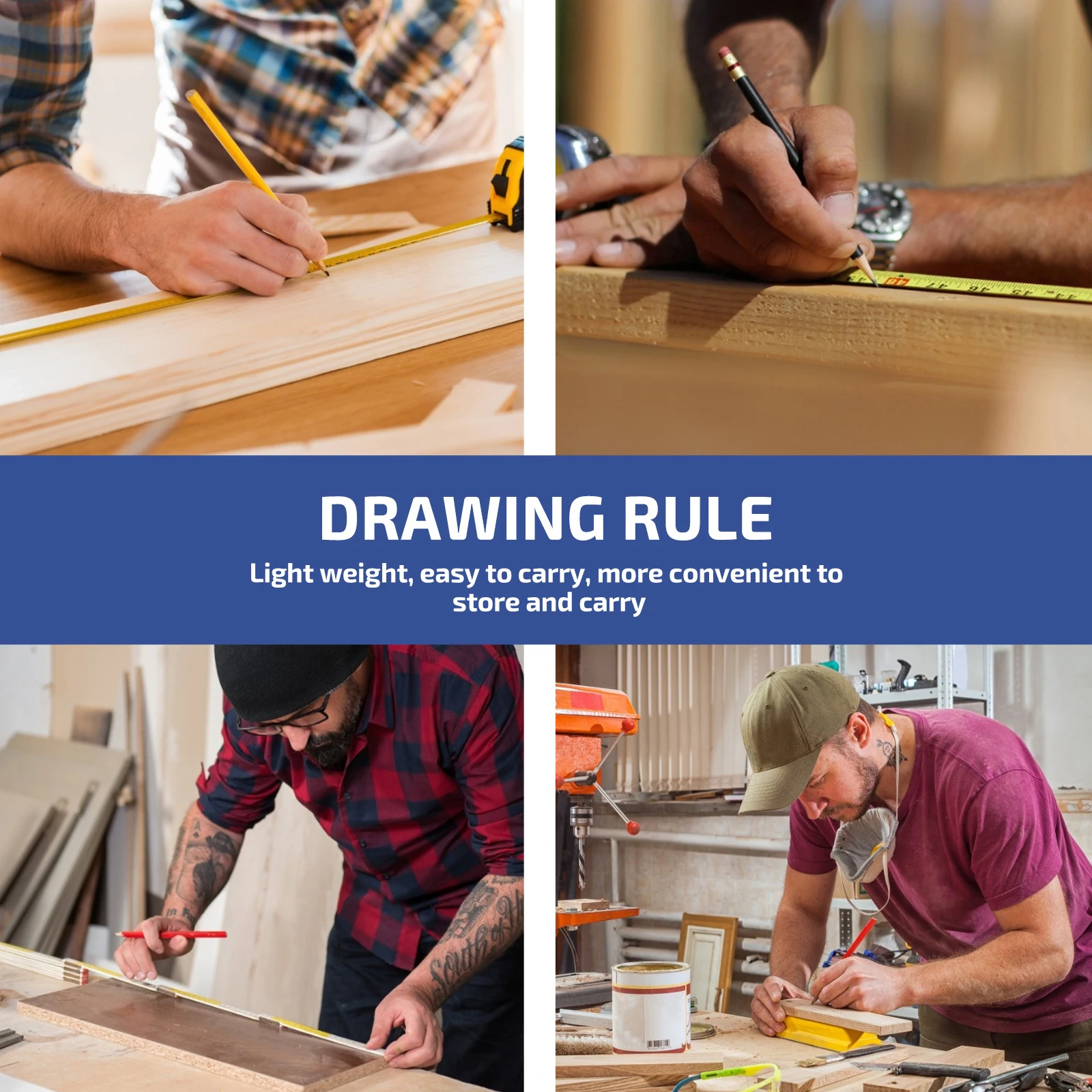 2 قطعة مساطر قالب الرسم استنسل هندسي بلاستيكي للفن أدوات قياس متعددة الأغراض اللوازم المدرسية