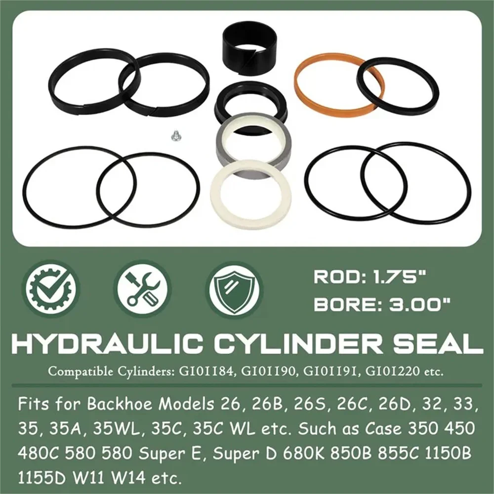 Hydraulic Cylinder Seal Kit 1543262C1 G105549 G10946 Fit for Case 350 450 480C 580 Super E/ D 680K 850B 855C 1150B 1155D W11 W14