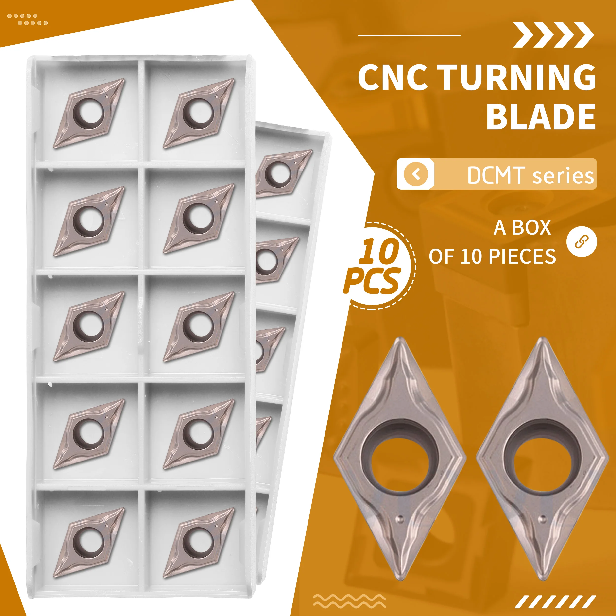 

DCMT11T304-FG NK60 DCMT11T304-HQ CNC токарный Карбид вставка положительный угол наклона внутренные поворачивые инструмент закончите вырезать прочные лезвия