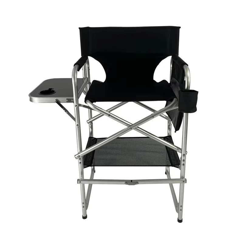 Custom Portable Professional Tall Director Aluminum Makeup Artist Chair