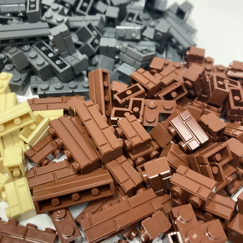 120 SZTUK Klocków Ścianka z Klocków Małe Elementy Klocków Model Miasta Akcesoria do Budowania Prezent dla Dzieci