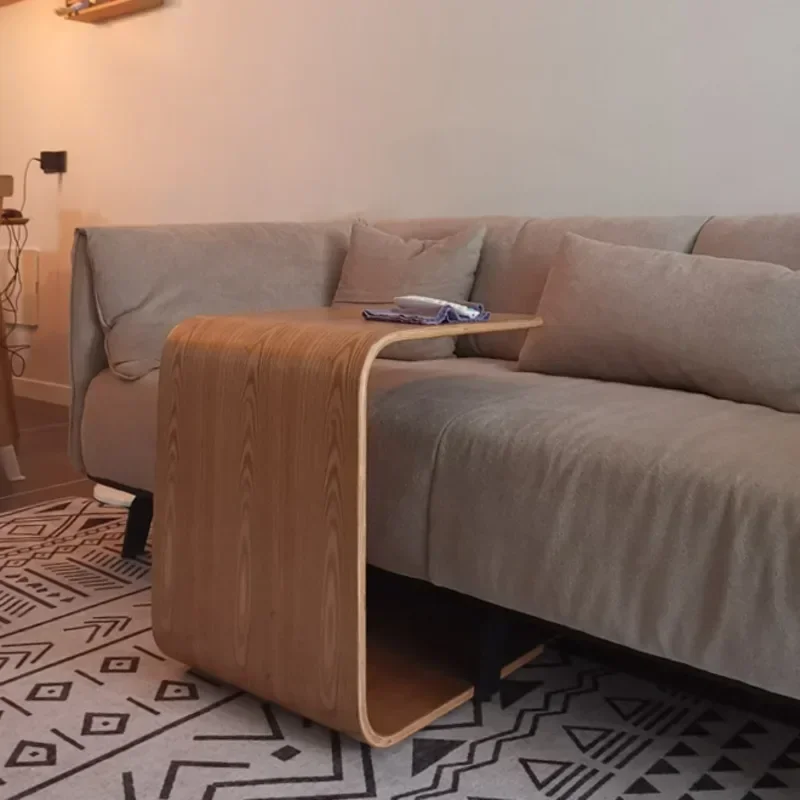 

#c Versatile CType Wooden Tea Table Portable TatamiStyle Side Stand Nordic Elegance for Living Rooms Lounges