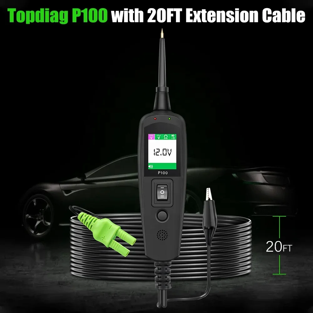 JDiag P100 Automotive Electrical System Circuit Tester For Cars and Truck