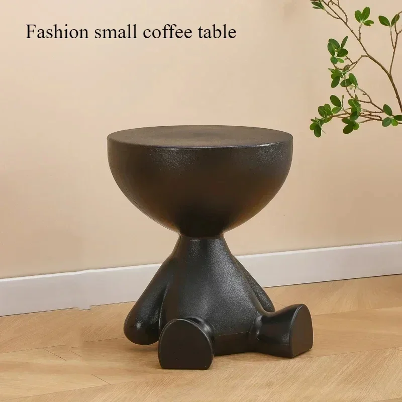 Mini mesa de centro moderna, mesitas de noche de diseño en línea, mesa de té de corte de tripulación de celebridades, muebles creativos para el