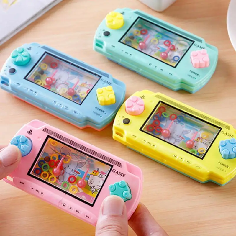 1~10PCS Handheld Mini Game Console Water Ring Children’s Children’s Childrens Toys Travel Games Ferrule Road Trip Essentials Kid