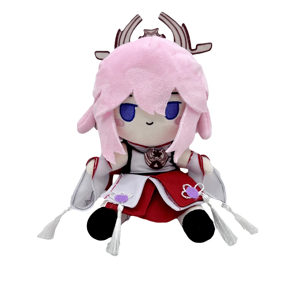 Yae Miko Plush Toy - Soft and Cute Anime Figure -,Perfect for Genshin Impact Fans and Collectors