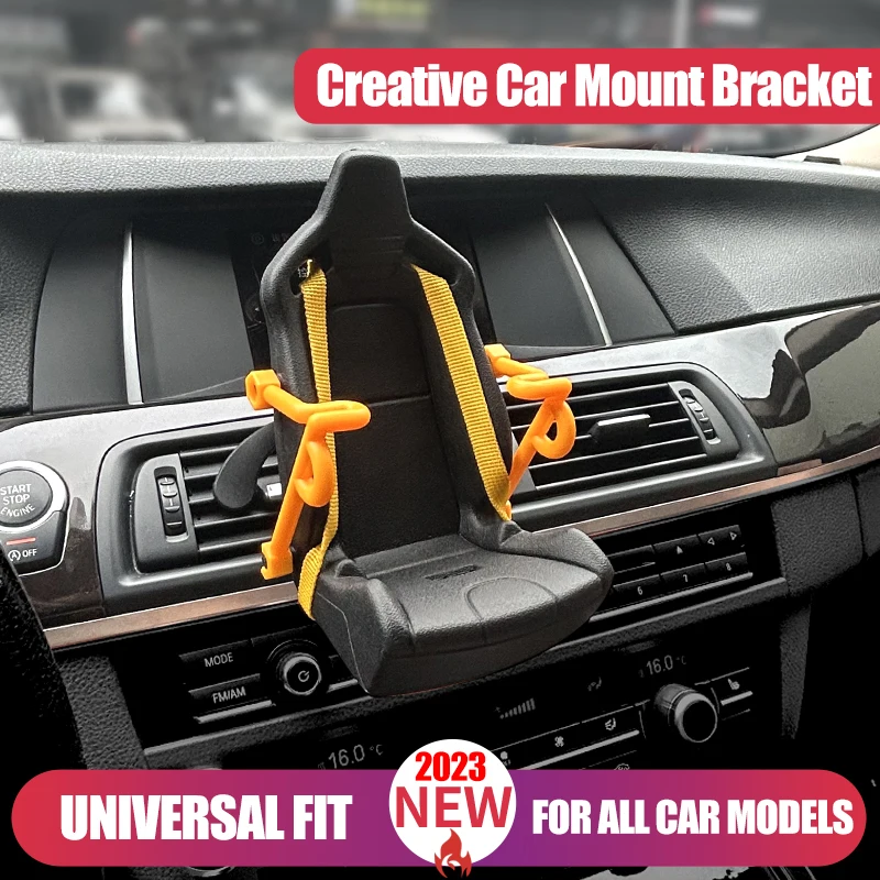 Universal Creative Car Mount Bracket Car Rearview Mirror Phone Holder Mount Stand Smartphone Bracket For iphone Xiaomi Huawei