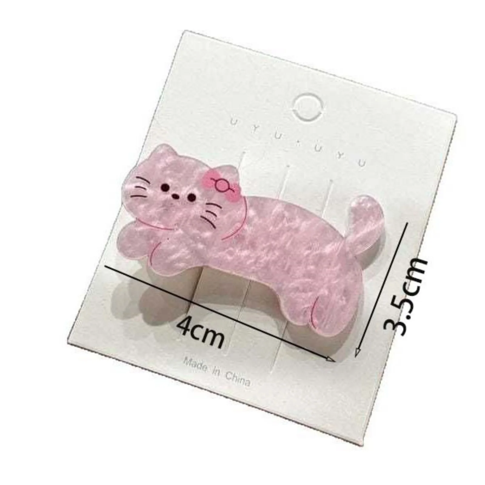 1PC Cute Cartoon Hair Clips Set: Adorable Dog & Cat Designs, Fun & Trendy Hair Accessories. Perfect for Adding a Playful Touch - Detail 1