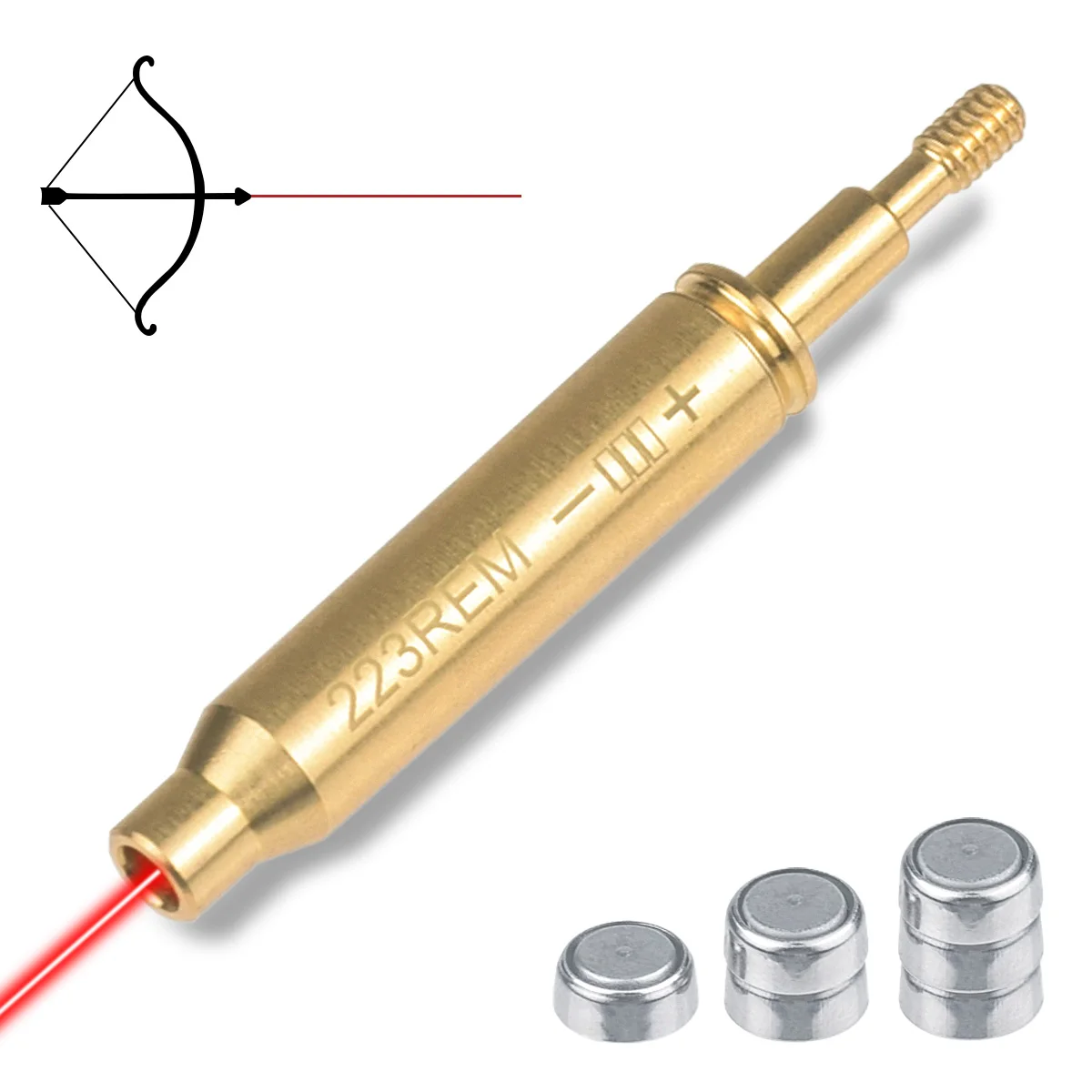 Pfeil Stil Laser Ziel Schießen Jagd Armbrust Bogenschießen Laser Bore Sight Kollimator Red Dot Laser Anblick Bogen Pfeil BoreSighter
