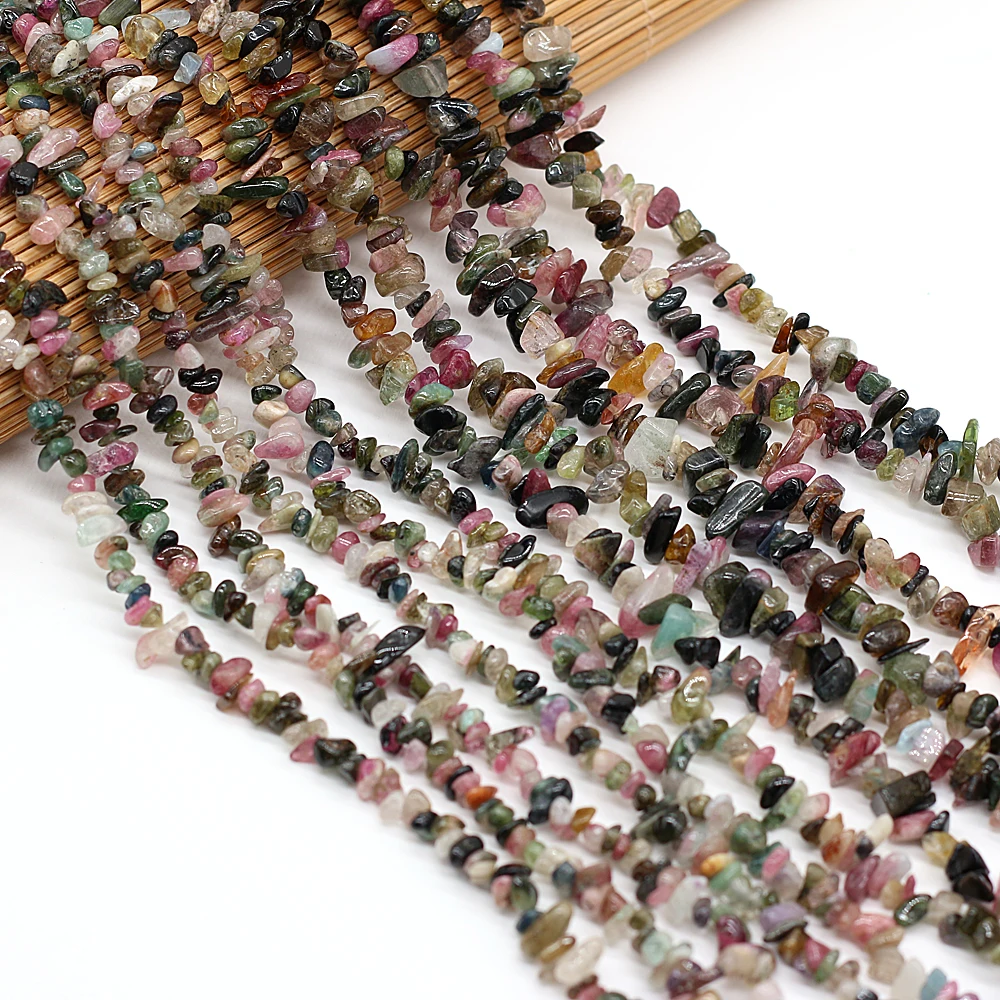 

Natural Semi Precious Stone Tourmaline Irregular Bead 3x5-4x6mm Jewelry Making DIY Necklace Bracelet Accessories Gift