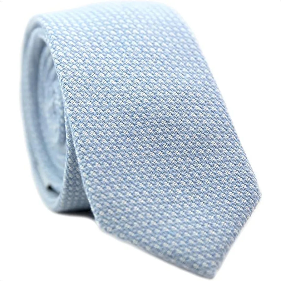 

Mantieqingway Men's Skinny Tie Solid Color Neckties 2.56'' Casual Business Ties for Daily Dress Weddings Groomsmen Gifts