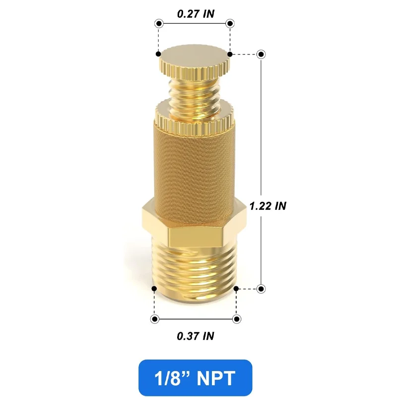 Bronze Pneumatic ,  Throttling type Eliminate sound waves 1/8