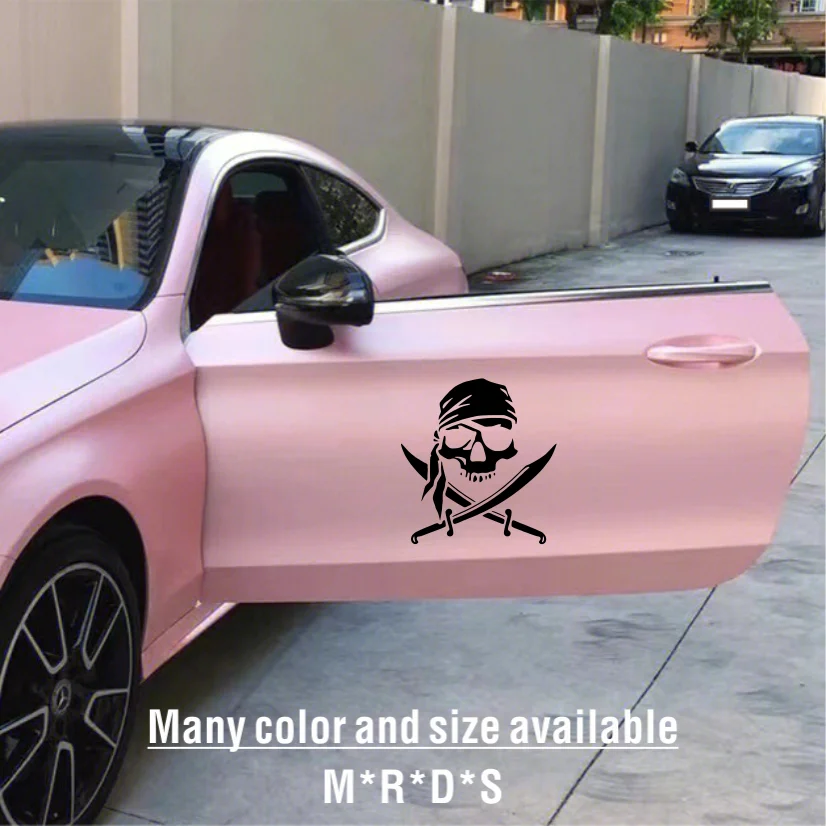 Skull Pirate Personality Car Accessories PVC Stickers Motorcycle Stylish, Decoration Cover Scratches Accessories Exterior Parts