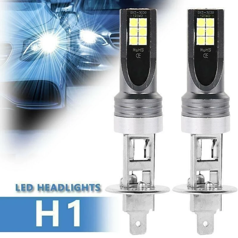 

P5ED Upgraded LED Fog Light Bulbs 6500K Cool White Light Easy Installation Fog Lamps Replacement for Car Plug & Play- 1 Pair