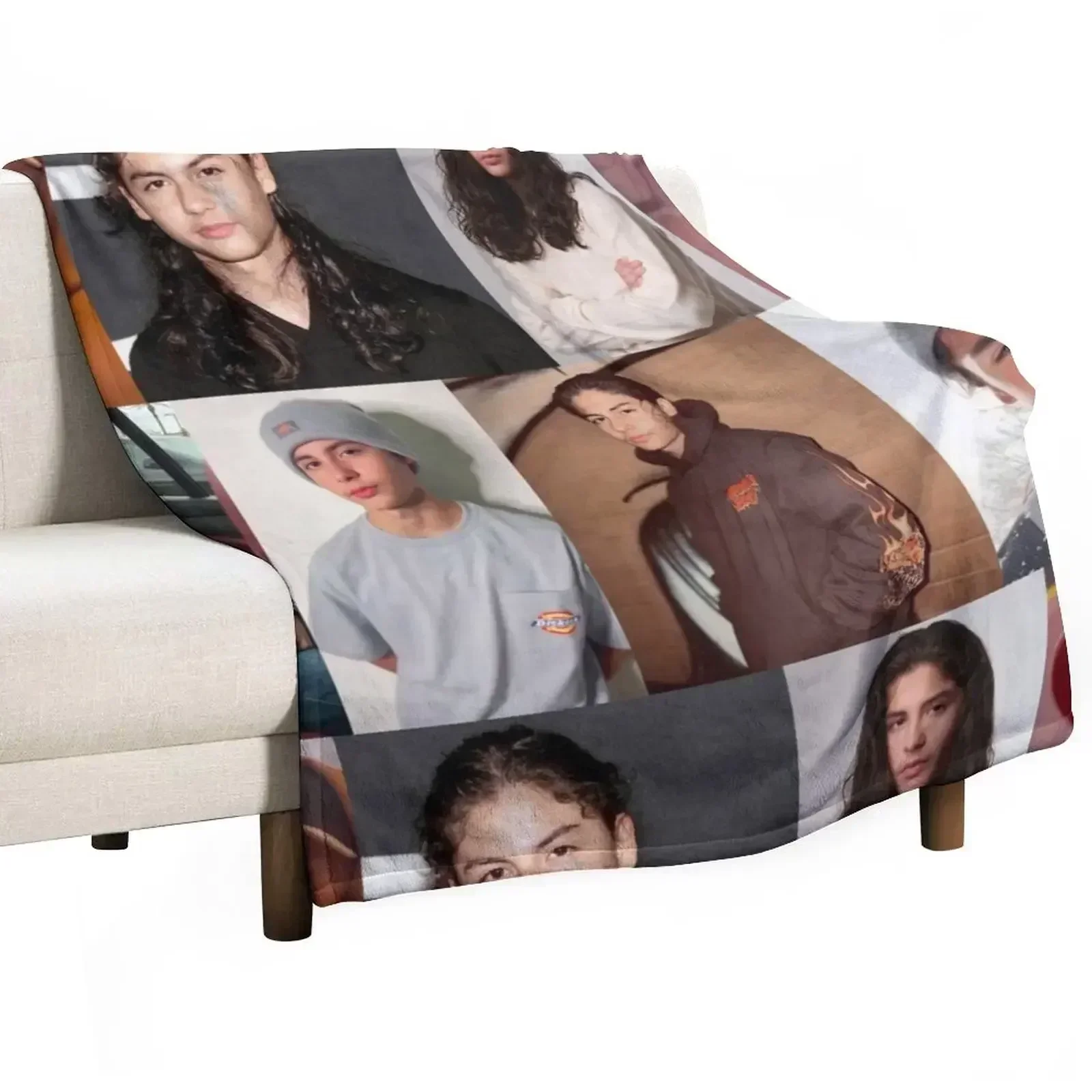 

Miguel Cazarez Mora Collage 2 Throw Blanket Soft Home Decor Blanket for Couch Bedroom