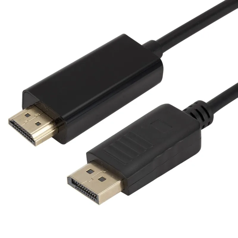 1080 HD Adapter Cable Computer Monitor Cable Converts Large Dp To Hdmi For PC Laptop Projector Dp To HDMI-compatible Cable 1.8m