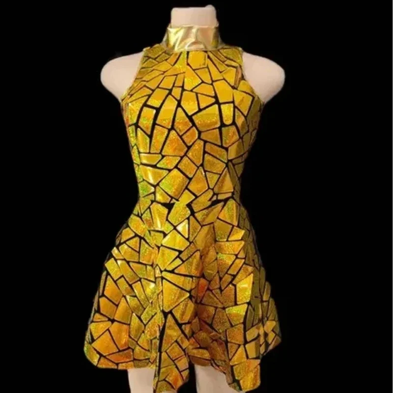 

Latin Dance Dress Women's Sequin Salsa Performance Costume Sparkly Party Club Wear Stage Show Gown