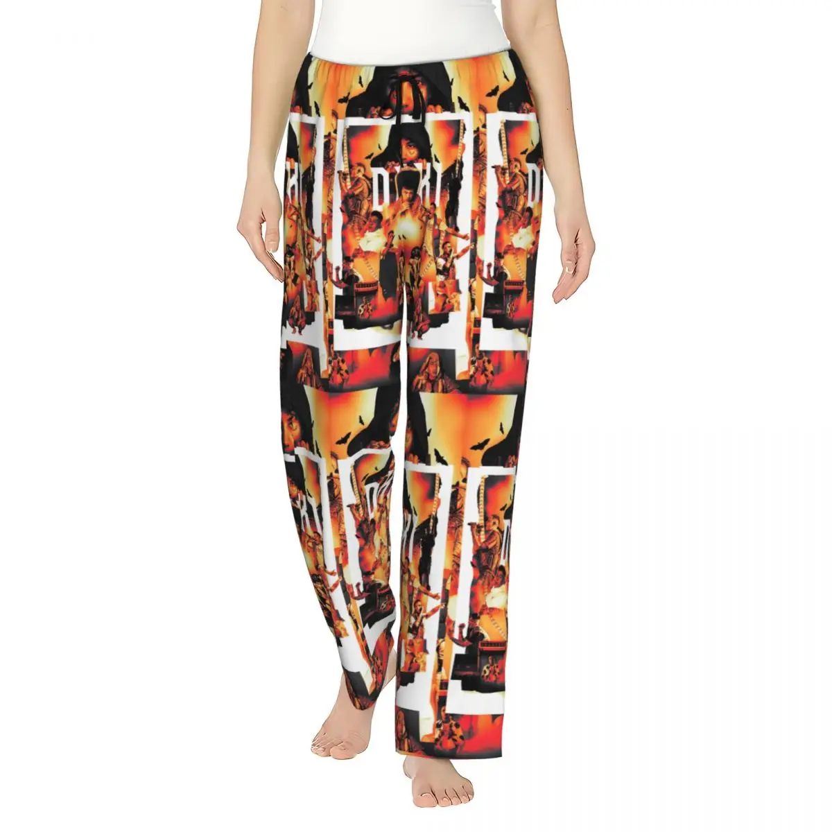 Custom Women's Duki Rapper Rockstar Music Pajama Pants Printed Sleep Sleepwear Bottoms with Pockets