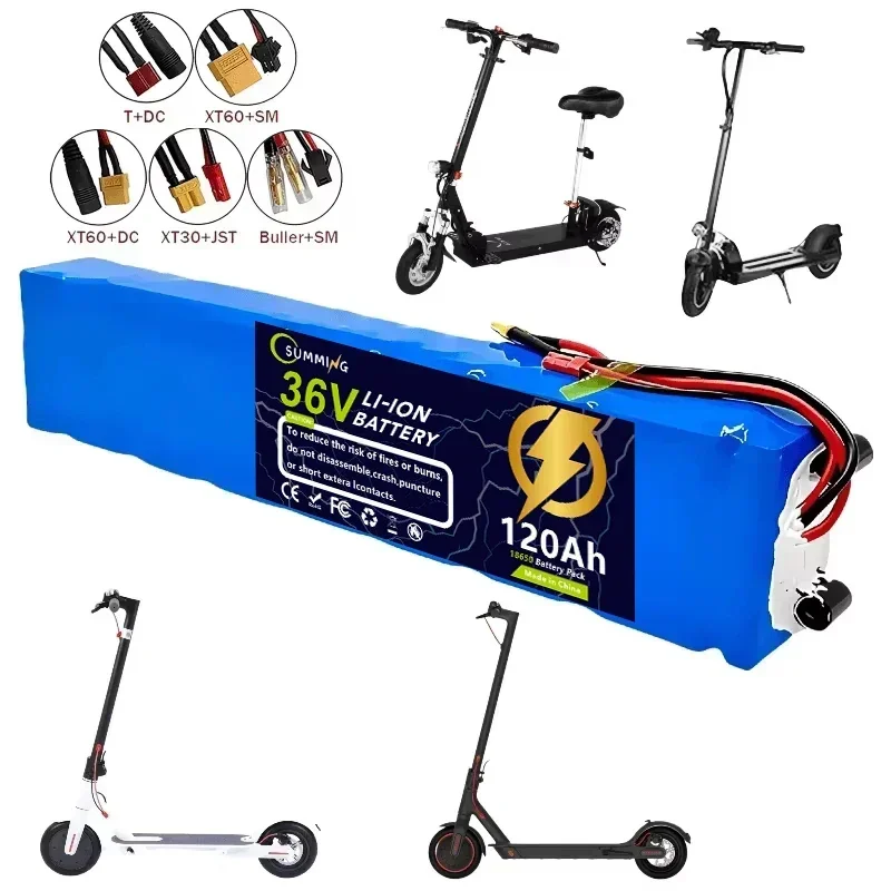 36 فولت 100000 مللي أمبير 10S3P M365 بطارية سكوتر كهربائي حزمة 18650 بطارية ليثيوم قدرة عالية ، طويلة المدى ، ضمان لمدة عامين