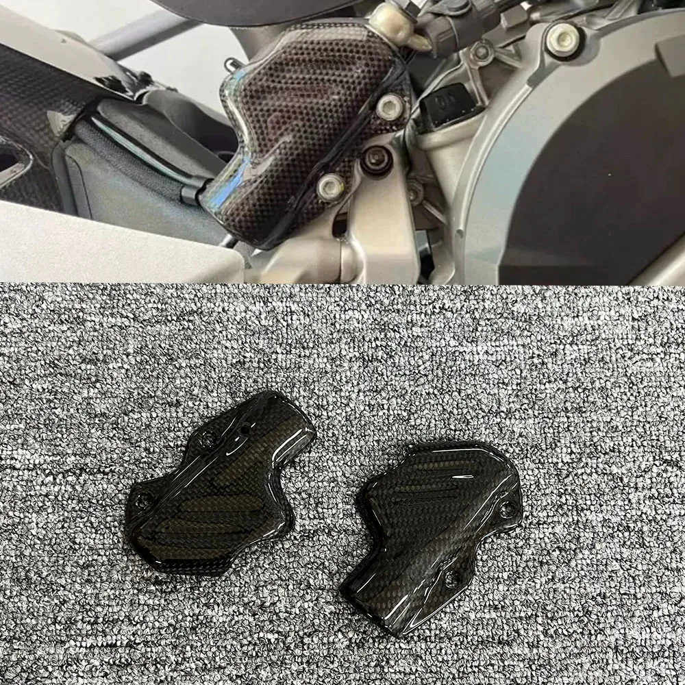 

carbon fiber Rear brake pump protective cover For Ducati Panigale V4 V4S V4R / Streetfighter V2 V4