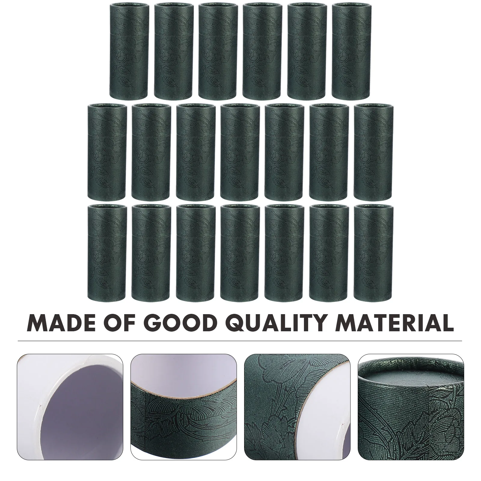 

20pcs Essential Oil Bottles Container Brown Paper Cylinder Packing Boxes For Storage Cans Gift Holder Kraft Tea Incense