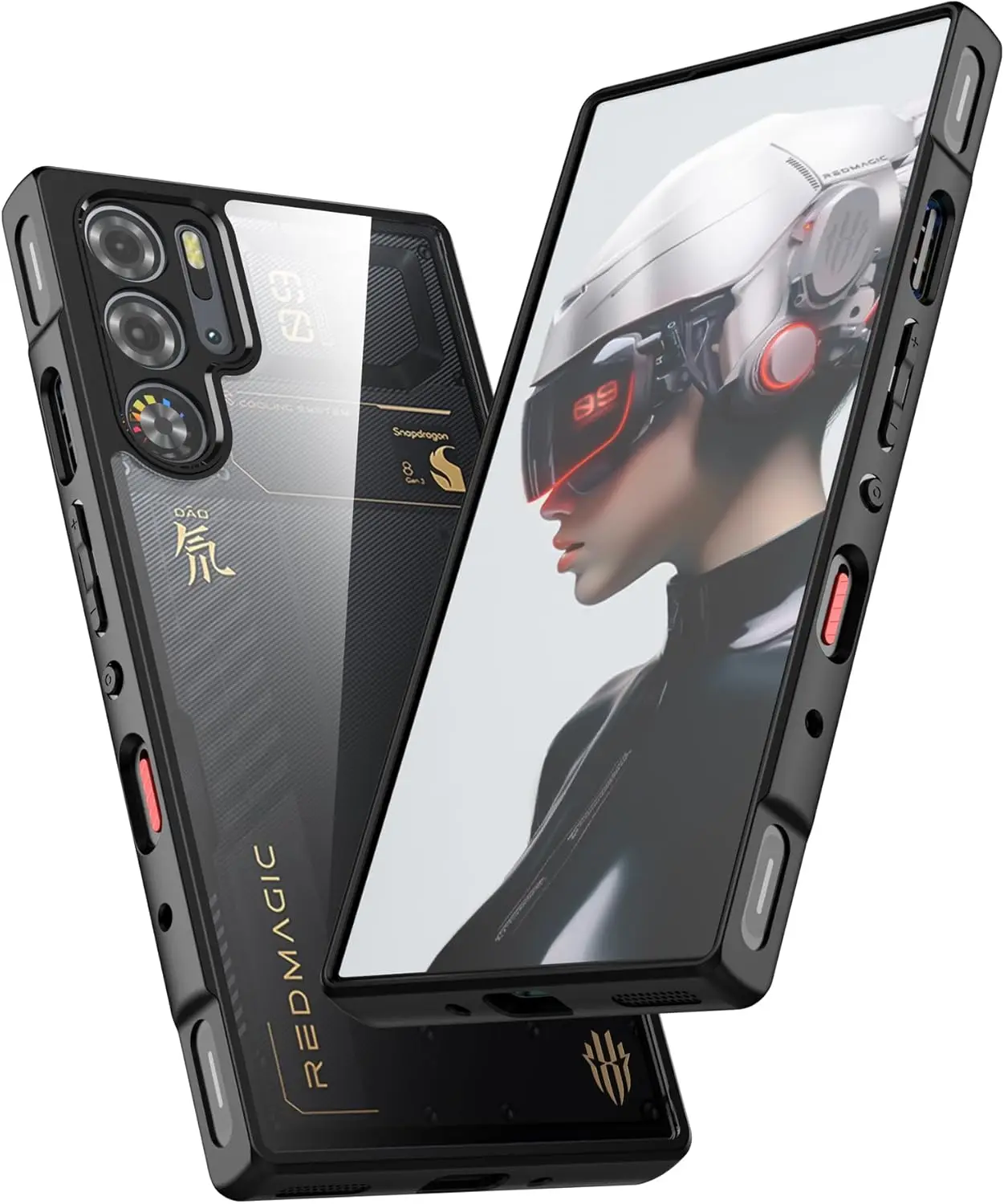 Für Red Magic 9S Pro+ Plus/9 Pro+ Handyhülle, stoßfeste, schlanke, transparente Schutzhülle für ZTE Nubia Red Magic 9 Pro/9S Pro. – Detail 2