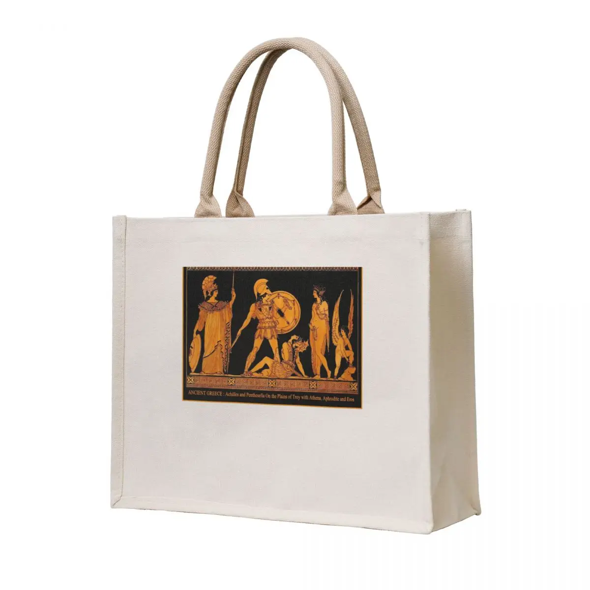 

GREECE : Ancient God and Goddess Frieze Print Tote Bag Women's beach bags cloth bag woman tote bag canvas custom fabric