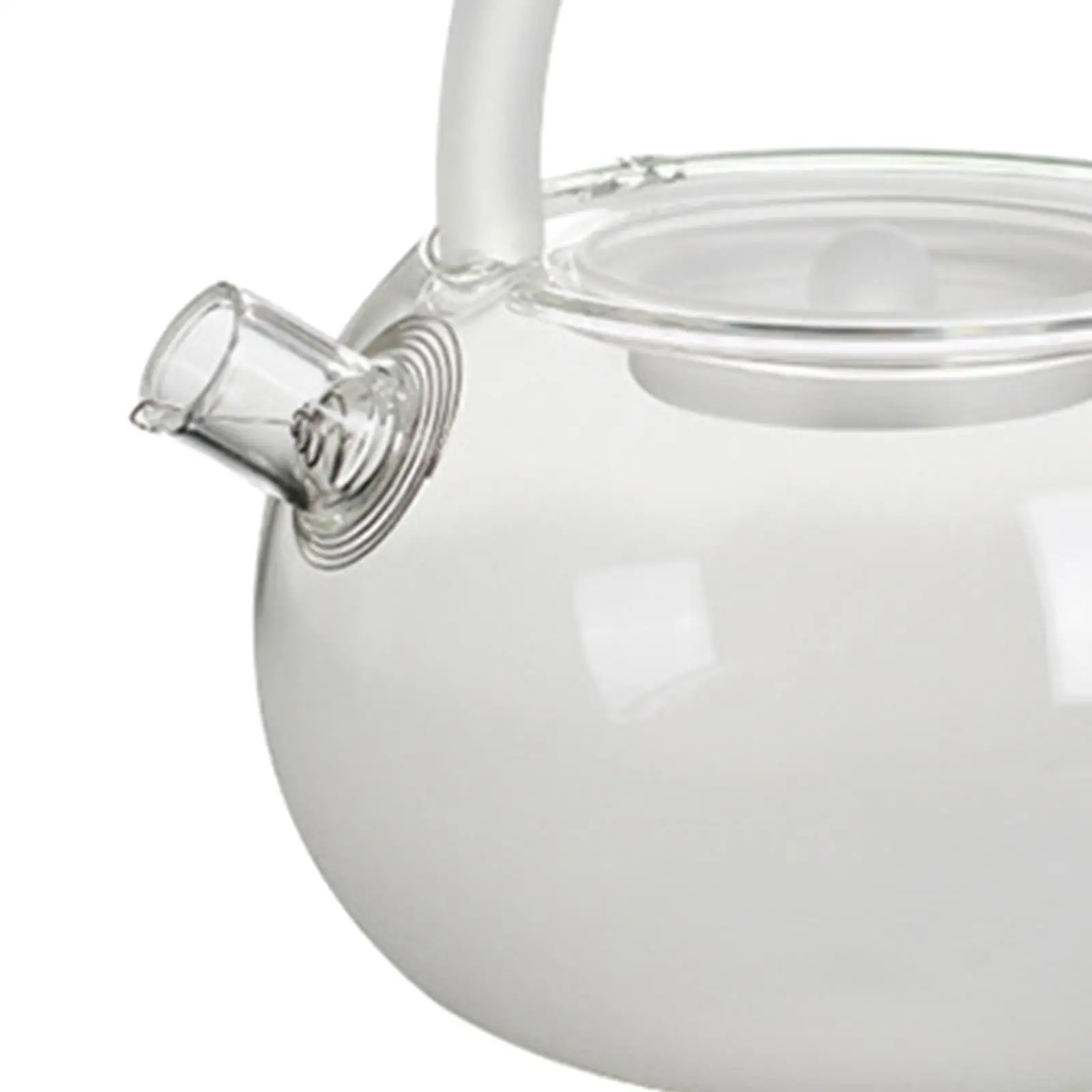 clouds Fog Glass Teapot 780ml Clear Creative Fine Mesh Tea Kettle for Home Travel