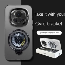 For Huawei Honor Magic 6 Pro Case Hard PC With Gyro Ring Magnetic Protective Back Cover Case For Magic 6 5 4 Pro Phone Shell