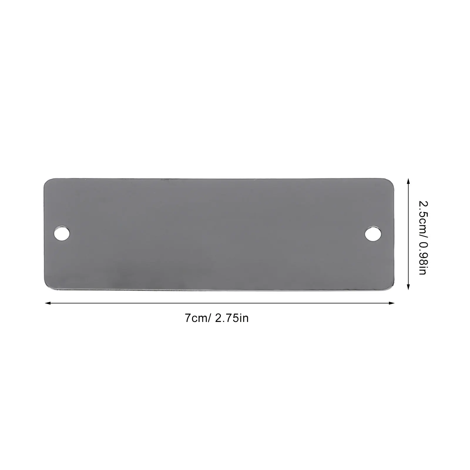 10Pcs Stainless Steel Engraving Blanks 70x25mm Rectangle Name Plate Blank Ideal for Custom Stamping Number Tags Pendant DIY view 2